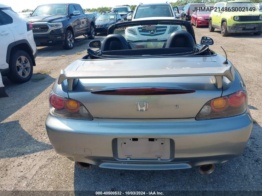 JHMAP21486S002149 2006 Honda S2000