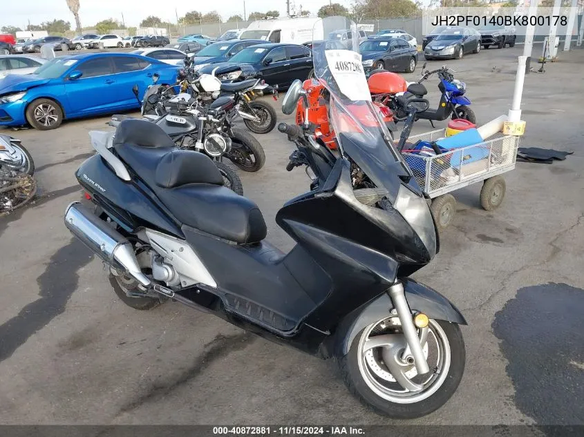 2011 Honda Fsc600 A VIN: JH2PF0140BK800178 Lot: 40872881