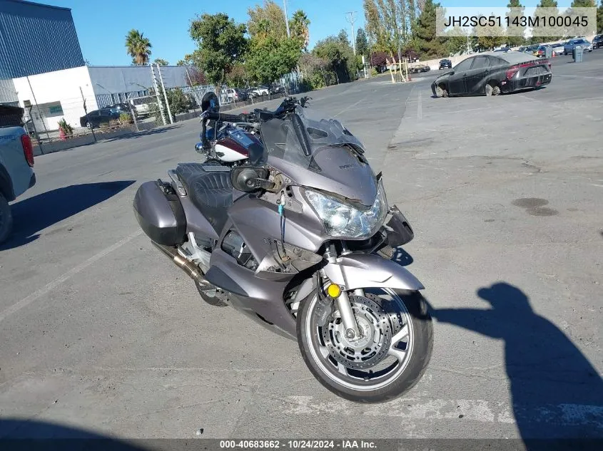 2003 Honda St1300 VIN: JH2SC51143M100045 Lot: 40683662