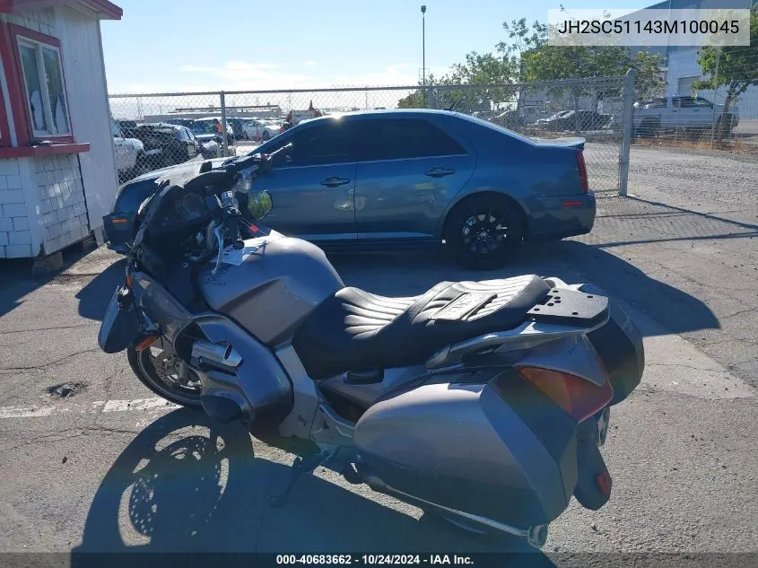 2003 Honda St1300 VIN: JH2SC51143M100045 Lot: 40683662