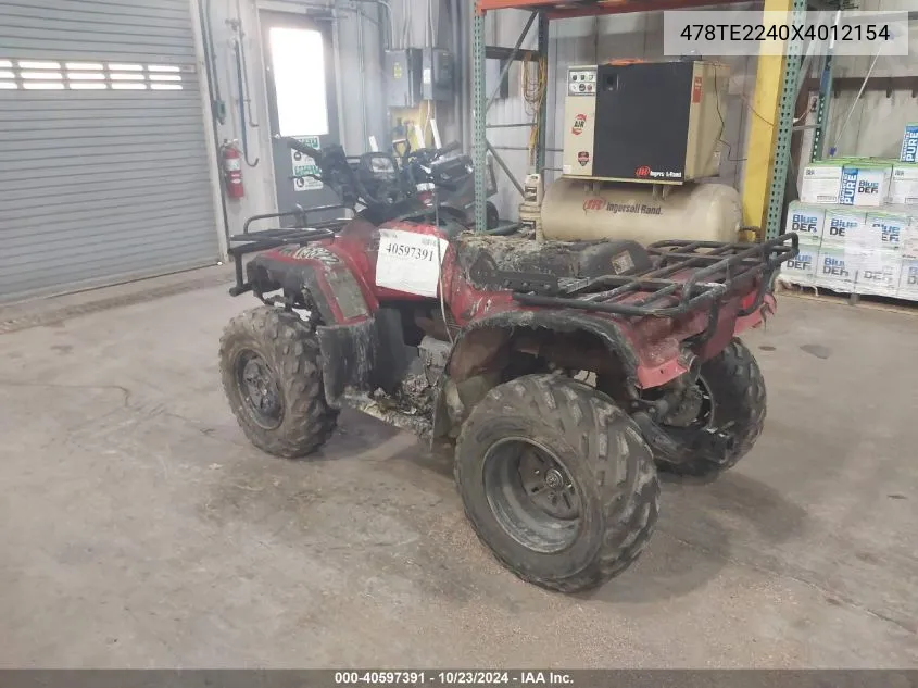 478TE2240X4012154 1999 Honda Trx450 Es