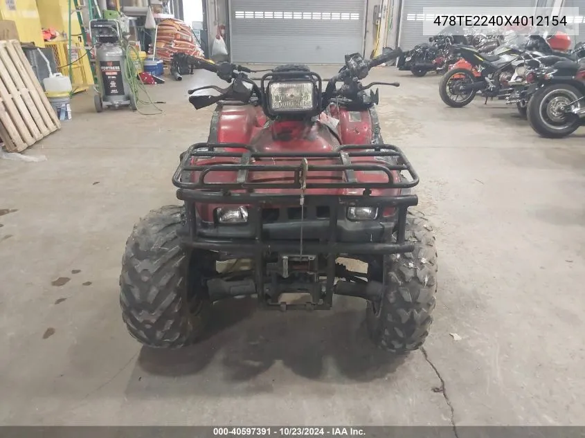 478TE2240X4012154 1999 Honda Trx450 Es