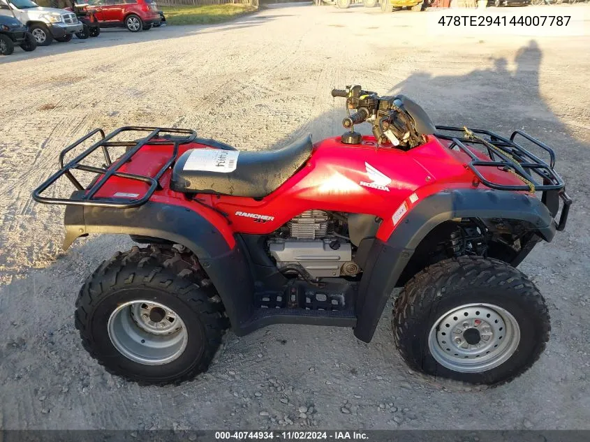 478TE294144007787 2004 Honda Trx400