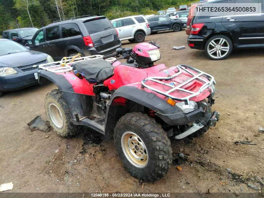 1HFTE265364500853 2006 Honda Trx500 Fga