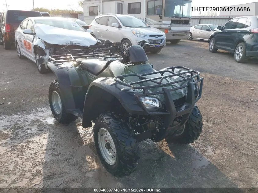 2006 Honda Trx400 Fa VIN: 1HFTE290364216686 Lot: 40597740