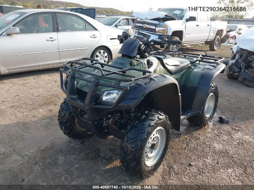 2006 Honda Trx400 Fa VIN: 1HFTE290364216686 Lot: 40597740