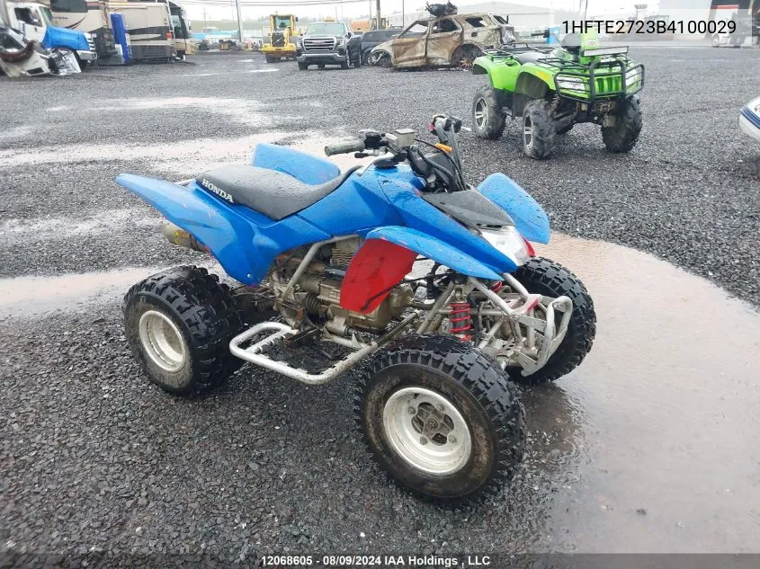 1HFTE2723B4100029 2011 Honda Trx250 X