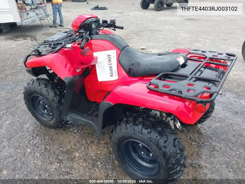 1HFTE4403RJ003102 2024 Honda Trx520 Fm