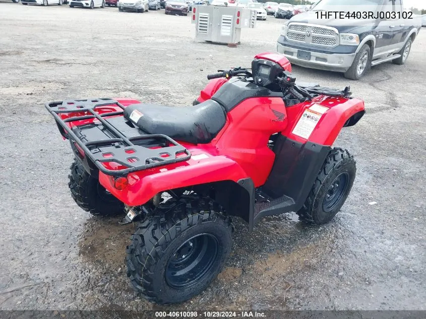 1HFTE4403RJ003102 2024 Honda Trx520 Fm