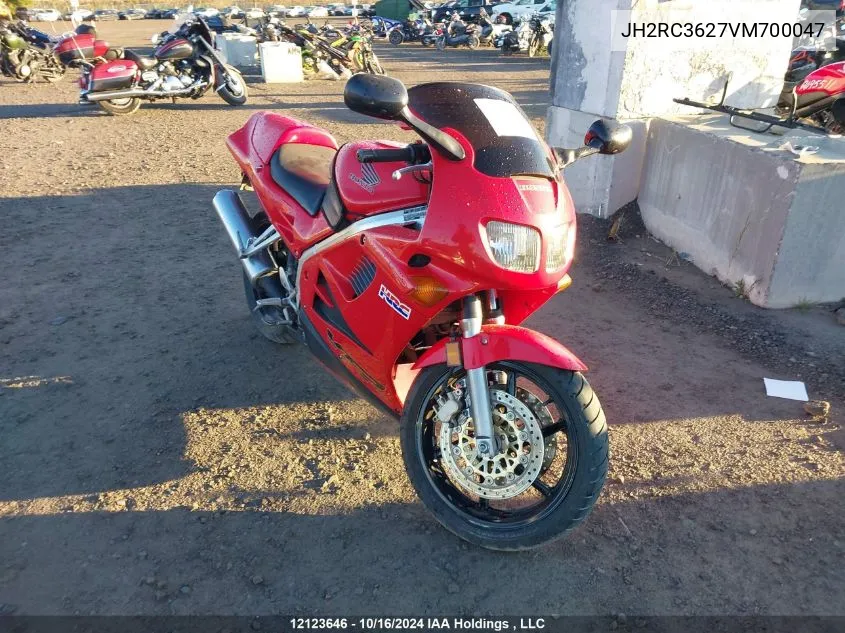 1997 Honda Vfr750 F VIN: JH2RC3627VM700047 Lot: 12123646