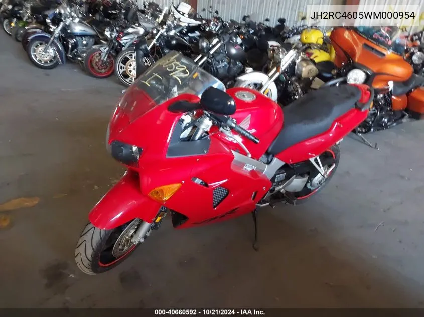 1998 Honda Vfr800 F1 VIN: JH2RC4605WM000954 Lot: 40660592