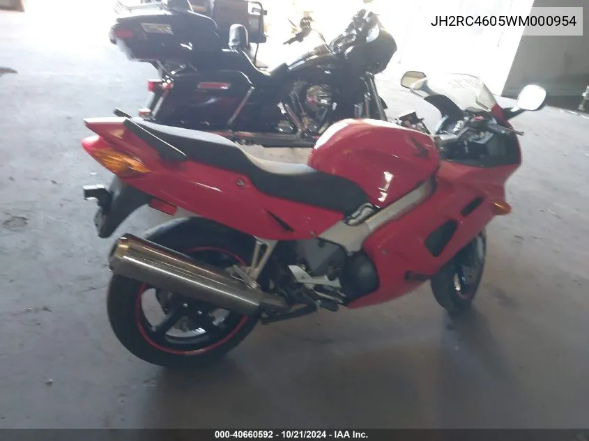 1998 Honda Vfr800 F1 VIN: JH2RC4605WM000954 Lot: 40660592