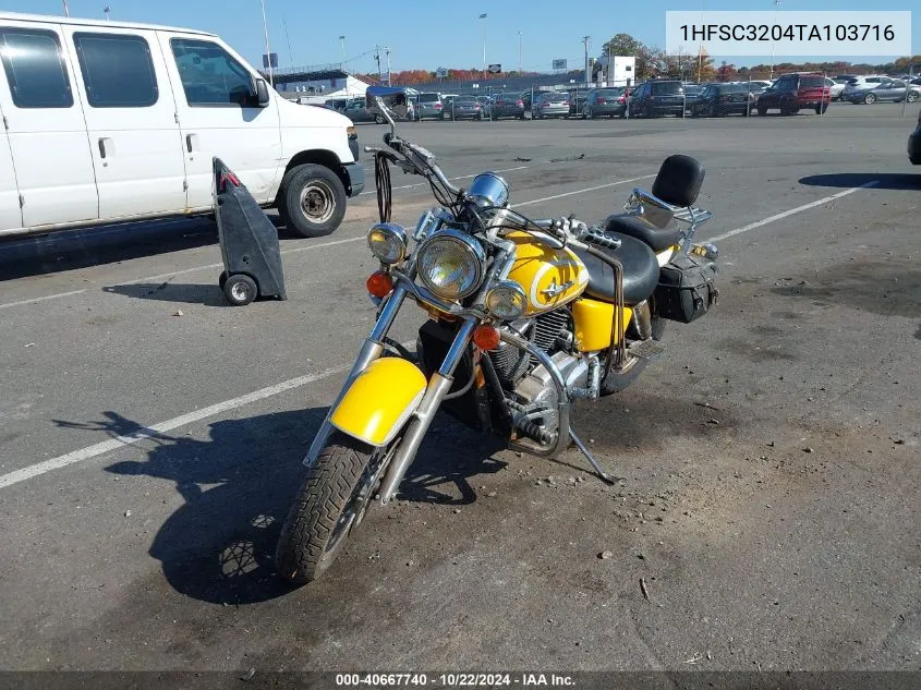 1996 Honda Vt1100 C2 VIN: 1HFSC3204TA103716 Lot: 40667740