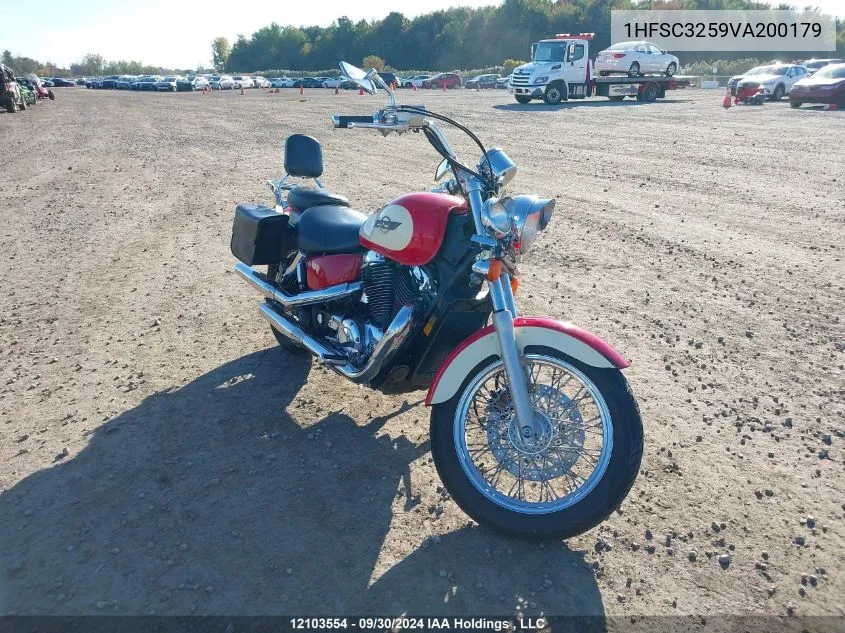 1997 Honda Vt1100 C2 VIN: 1HFSC3259VA200179 Lot: 12103554