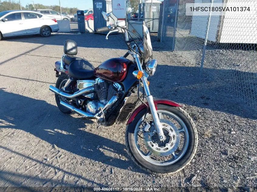 1997 Honda Vt1100 C1A VIN: 1HFSC1805VA101374 Lot: 40608117