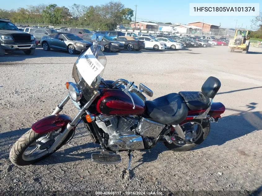 1997 Honda Vt1100 C1A VIN: 1HFSC1805VA101374 Lot: 40608117