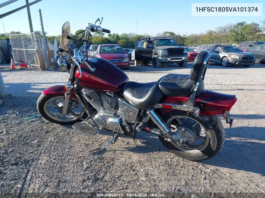 1997 Honda Vt1100 C1A VIN: 1HFSC1805VA101374 Lot: 40608117