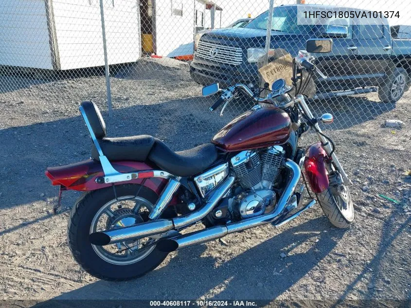 1997 Honda Vt1100 C1A VIN: 1HFSC1805VA101374 Lot: 40608117