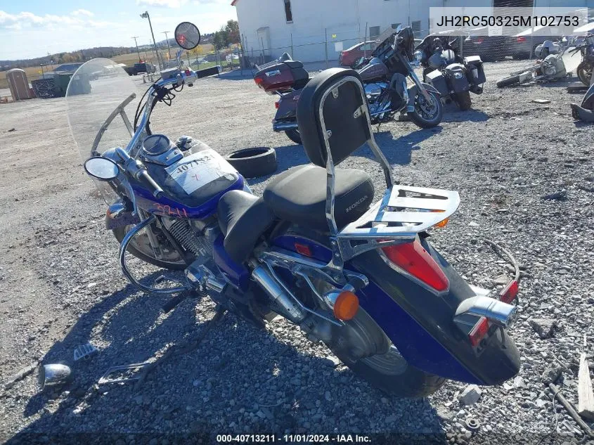 JH2RC50325M102753 2005 Honda Vt750 Ca