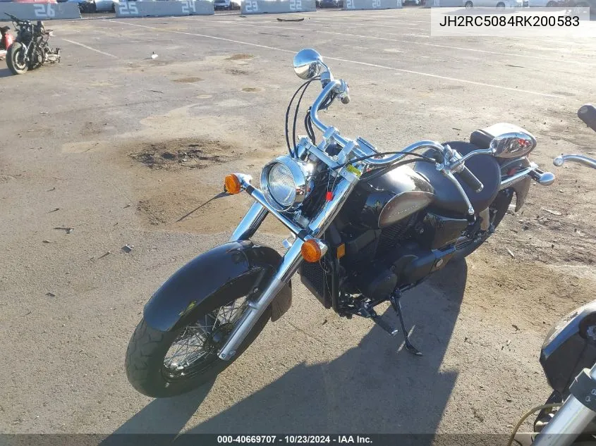 2024 Honda Vt750 Cs VIN: JH2RC5084RK200583 Lot: 40669707