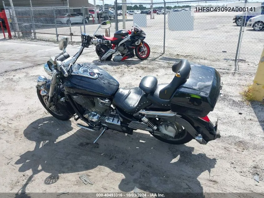 2002 Honda Vtx1800 R VIN: 1HFSC49092A000141 Lot: 40493316