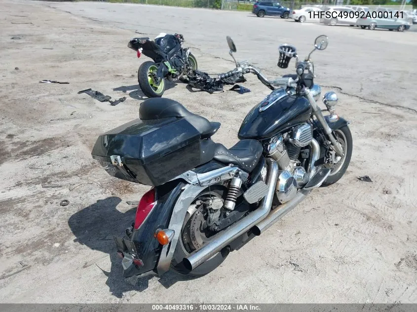 2002 Honda Vtx1800 R VIN: 1HFSC49092A000141 Lot: 40493316