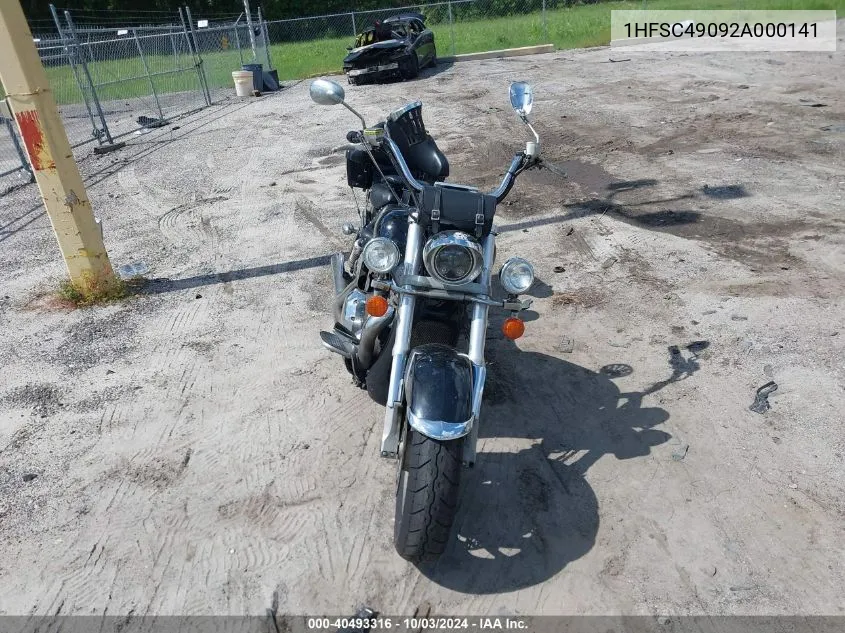 2002 Honda Vtx1800 R VIN: 1HFSC49092A000141 Lot: 40493316