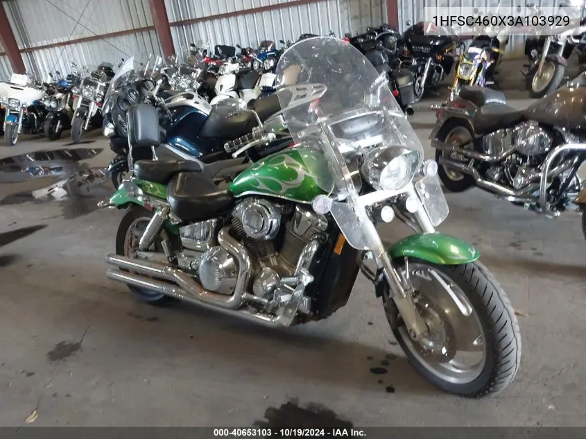 2003 Honda Vtx1800 C VIN: 1HFSC460X3A103929 Lot: 40653103