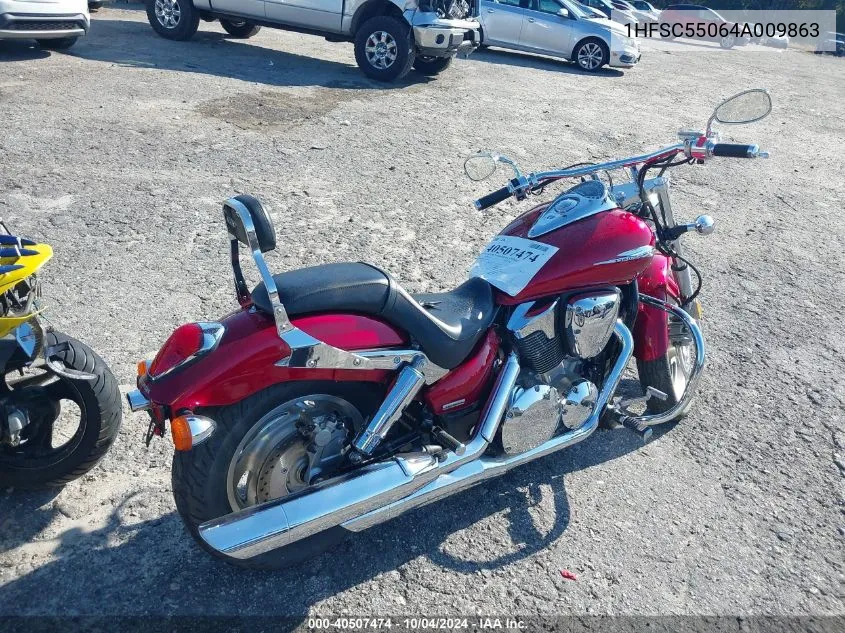 2004 Honda Vtx1300 C VIN: 1HFSC55064A009863 Lot: 40507474