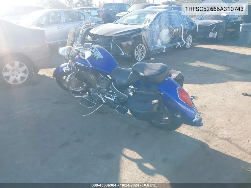 2006 Honda Vtx1300 R VIN: 1HFSC52666A310743 Lot: 40686984