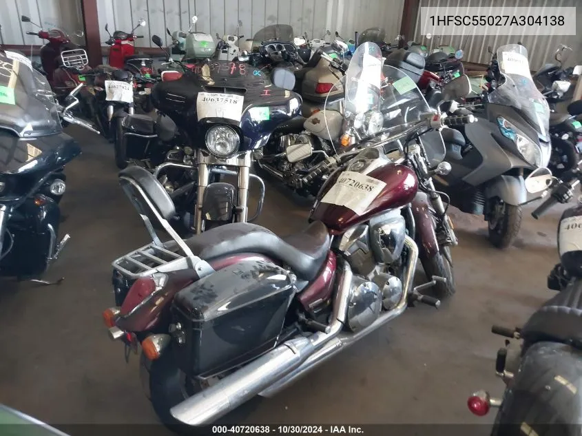 2007 Honda Vtx1300 C VIN: 1HFSC55027A304138 Lot: 40720638