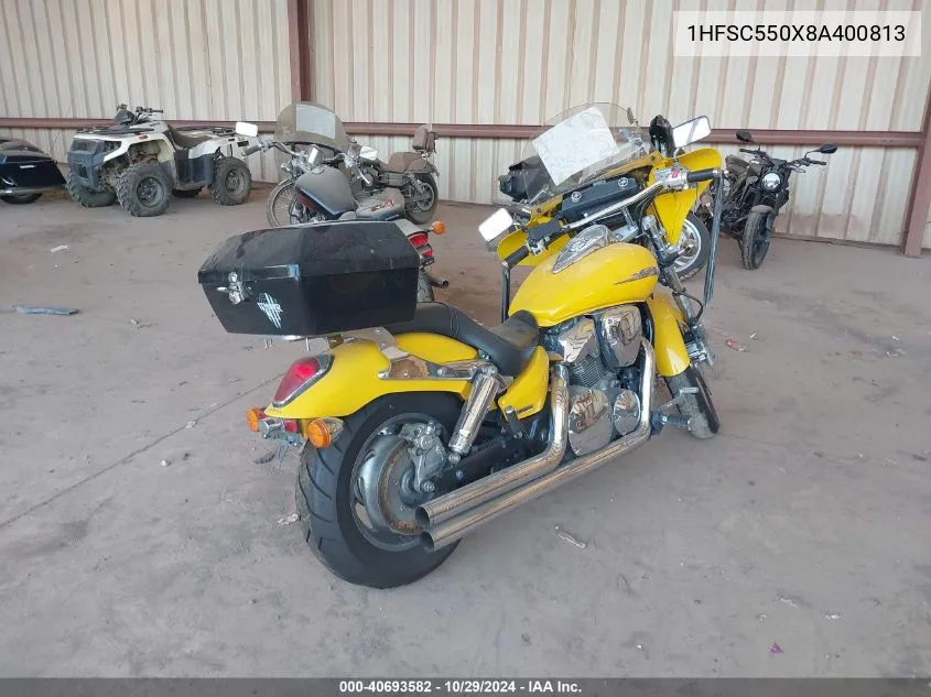 2008 Honda Vtx1300 C VIN: 1HFSC550X8A400813 Lot: 40693582