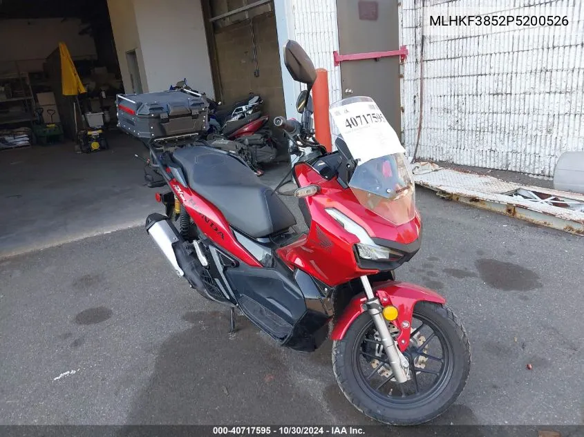 2023 Honda Adv150 A VIN: MLHKF3852P5200526 Lot: 40717595