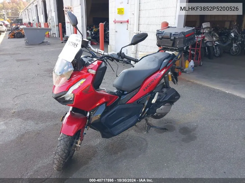 2023 Honda Adv150 A VIN: MLHKF3852P5200526 Lot: 40717595