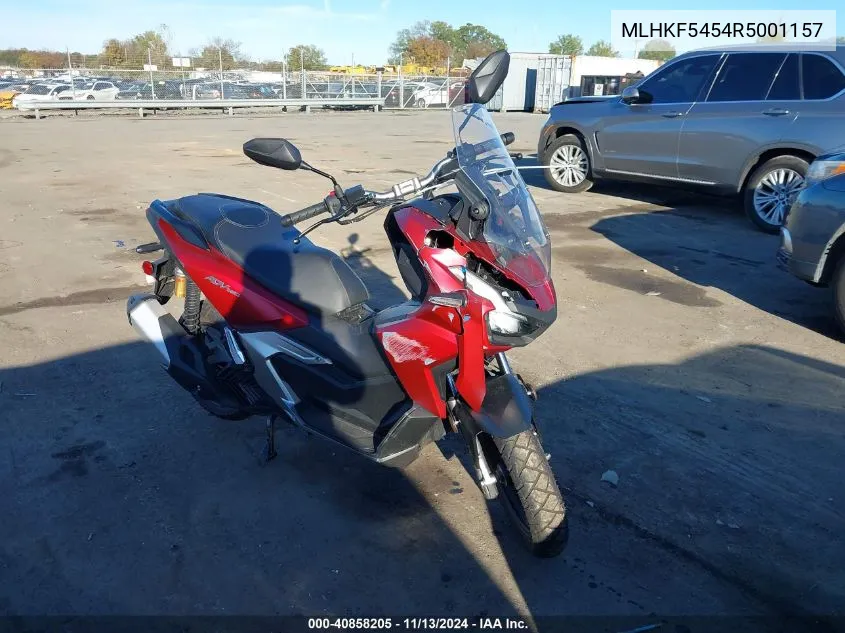 2024 Honda Adv160 A VIN: MLHKF5454R5001157 Lot: 40858205