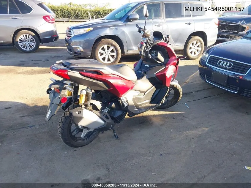 2024 Honda Adv160 A VIN: MLHKF5454R5001157 Lot: 40858205