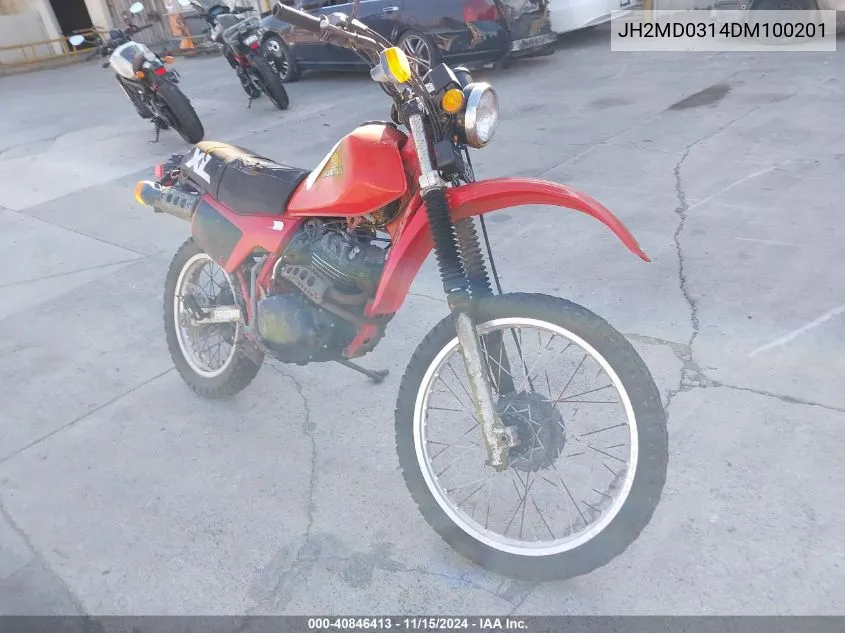 1983 Honda Xl250 R VIN: JH2MD0314DM100201 Lot: 40846413