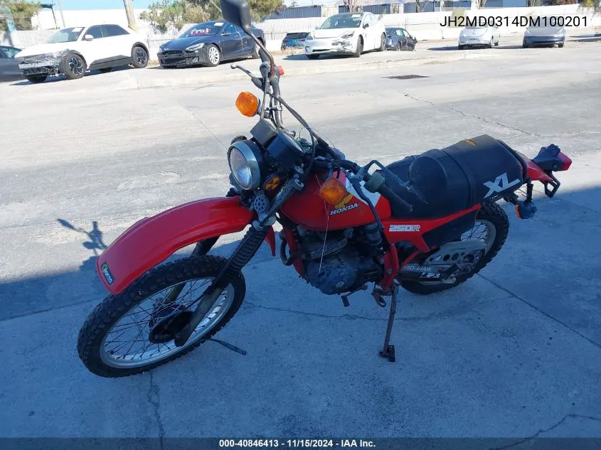 1983 Honda Xl250 R VIN: JH2MD0314DM100201 Lot: 40846413