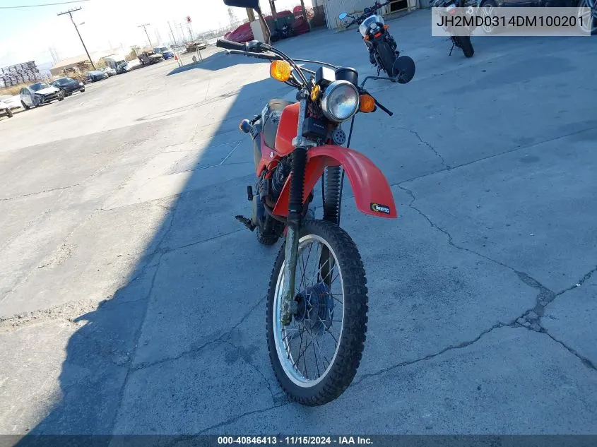 1983 Honda Xl250 R VIN: JH2MD0314DM100201 Lot: 40846413