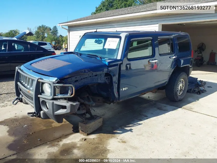 2006 Hummer H3 Suv VIN: 5GTDN136268193277 Lot: 40259531