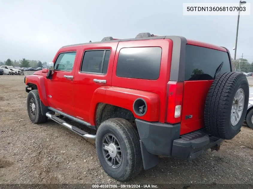 5GTDN136068107903 2006 Hummer H3 Suv