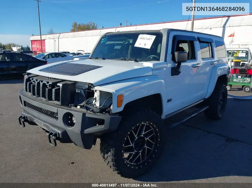 2006 Hummer H3 Suv VIN: 5GTDN136468284096 Lot: 40813497