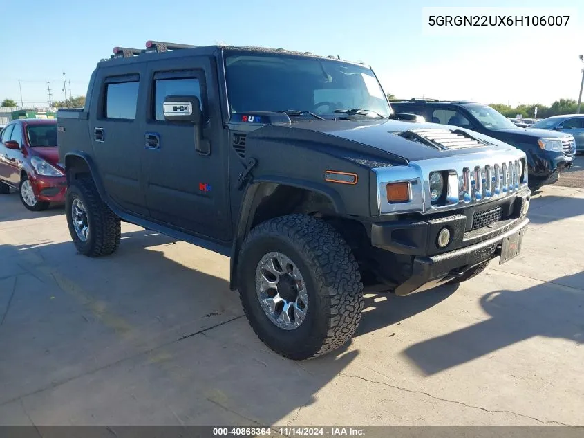 2006 Hummer H2 Sut VIN: 5GRGN22UX6H106007 Lot: 40868364