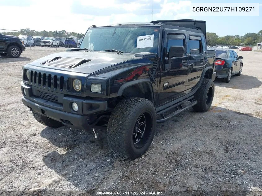 2007 Hummer H2 Sut VIN: 5GRGN22U77H109271 Lot: 40849765