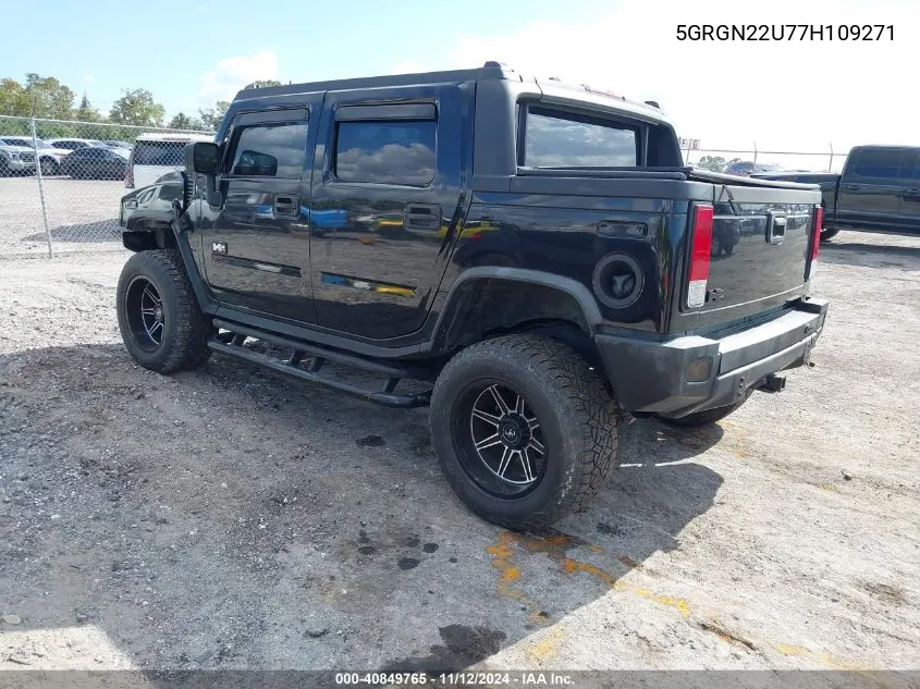 2007 Hummer H2 Sut VIN: 5GRGN22U77H109271 Lot: 40849765