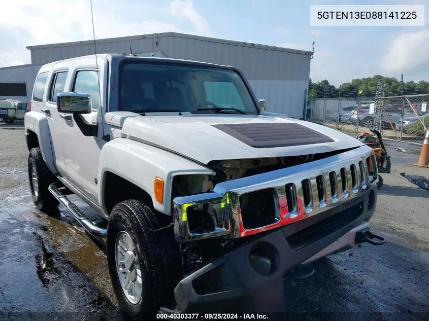 2008 Hummer H3 Suv VIN: 5GTEN13E088141225 Lot: 40303377