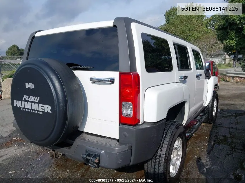 2008 Hummer H3 Suv VIN: 5GTEN13E088141225 Lot: 40303377