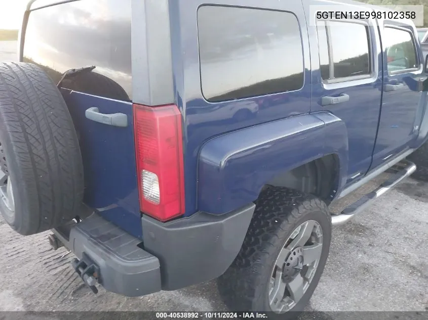 5GTEN13E998102358 2009 Hummer H3 Suv