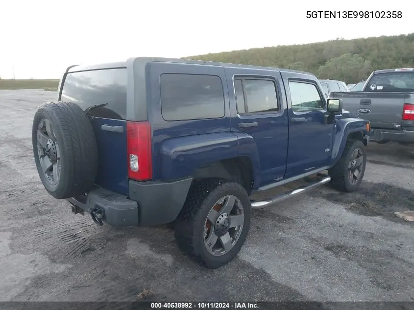 5GTEN13E998102358 2009 Hummer H3 Suv