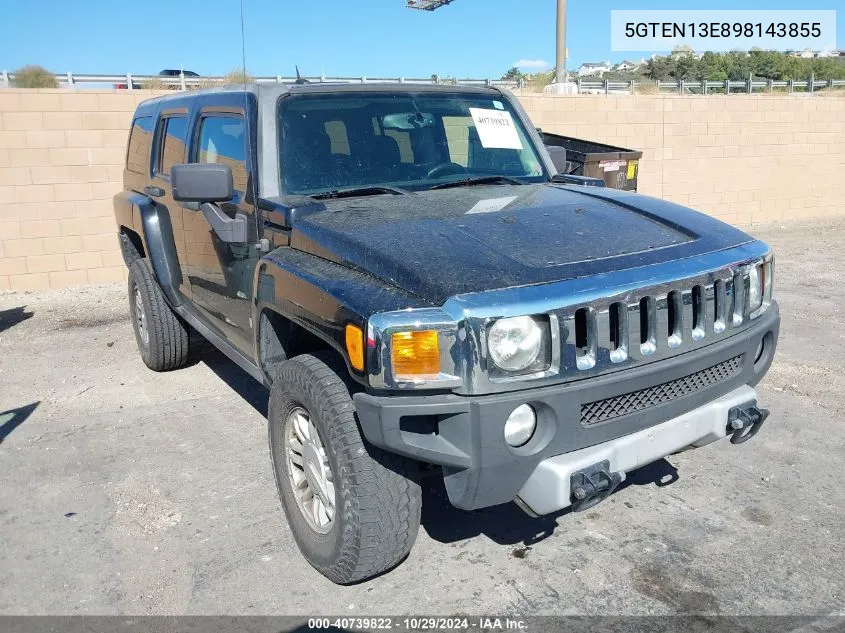 5GTEN13E898143855 2009 Hummer H3 Suv